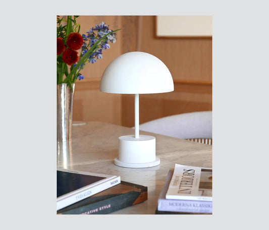 Portable Lamp - Riviera, White - PRINTWORKS