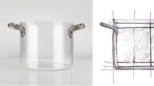 KN Industrie - The Glass Pot - Pentola in Vetro Borosilicato